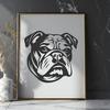 Free Bulldog - Glowforge DXF