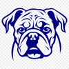 Beautiful Bulldog Vector Drawing In SVG For Free Download