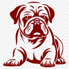 Beautiful Bulldog In DXF Free Commercial Use Download