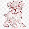 Bulldog Vector Art In SVG, PNG, PDF And DXF File Formats