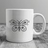 Beautiful Butterfly In DXF Free Commercial Use Download