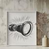 Beautiful Flashlight Vector Image In PDF For Free Download