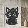 Sitting Kitten Decal