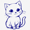 Artistic Kitten SVGs - Free Download