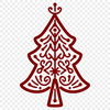 Beautiful Christmas Tree DXF