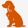 Stunning Sitting Cocker Spaniel In DXF - Commercial Use