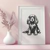 Stunning Cocker Spaniel Printable Artwork