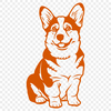 Beautiful Corgi SVG, PNG, PDF And DXF Files