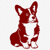 Beautiful Corgi - Laser Cutter PNG Free Download