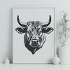 Free Unique Cow Vector Craft File