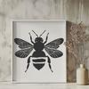 Stunning Bee In SVG, PNG, PDF And DXF File Formats - Free