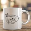 Coffee Cup Digital Drawing In PNG & SVG - Free Digital Download