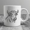 Stunning Cow In SVG, PNG, PDF And DXF File Formats - Free