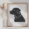 Labrador Retriever Image In SVG, PNG, PDF And DXF Formats