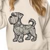 Artistic Standing Miniature Schnauzer - PNG