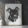 Artistic Pitbull - For Laser Cutter Project