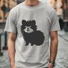 Stunning Sitting Pomeranian Vector Art