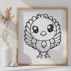 Beautiful Turkey - Laser Engraver PNG