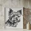 Beautiful Yorkshire Terrier - DXF Format