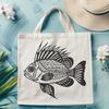 Artistic Crappie Artwork - Free DXF