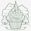 Free Cupcake - Laser Cutter PNG