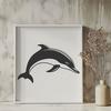 Free Artistic Dolphin - Free DXF Download, Commercial Use