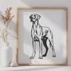 Standing Great Dane Clipart