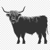 Cow Illustration In SVG, PNG, PDF And DXF Formats