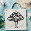 Artistic Mushroom Vector Drawing