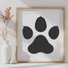 Paw Print Artwork In SVG, PNG, PDF And DXF File Formats