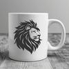 Lion Artwork In SVG, PNG, PDF And DXF File Formats