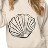 Artistic Seashell Vector Drawing - Free PDF