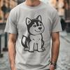 Free Sitting Shiba Inu In DXF - Commercial Use