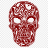 Beautiful Skull - Craft PNG