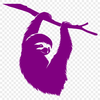 Sloth Vector Illustration In SVG, PNG, PDF And DXF File Formats