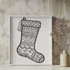 Artistic Stocking - DXF Format