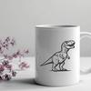 Artistic T Rex - Craft PNG