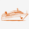 Free Cruise Ship Vector Art