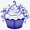 Creative Cupcake Vector Image - Free DXF