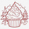 Cupcake In SVG Format - Free Commercial Use License