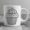 Artistic Cupcake In SVG For Free Download