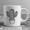 Creative Cactus In DXF Format