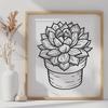 Creative Desert Plant Vector Art