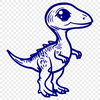 Free Unique Dinosaur - Free DXF Download, Commercial Use