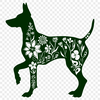 Doberman Pinscher Vector Drawing In SVG, PNG, PDF And DXF File Formats