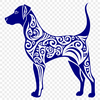 Artistic Standing Doberman Pinscher Clip Art - DXF