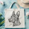 Beautiful Doberman Pinscher - Laser SVG