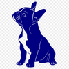 Unique Sitting Dog Vector Craft File