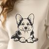 Laying Welsh Corgi - SVG