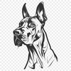 Free Unique Dog Illustration SVG - Commercial Use